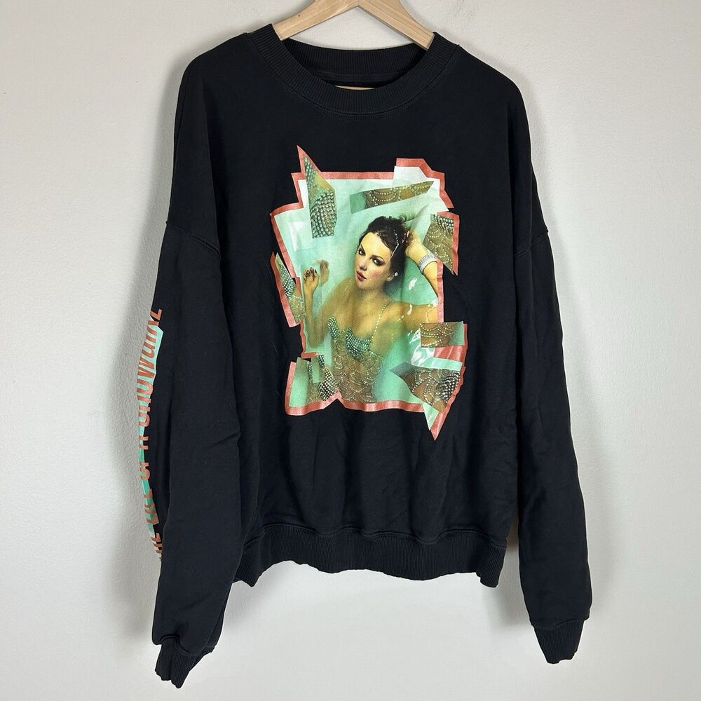 Taylor Swift The life of a showgirl crewneck sweatshirt 3XL Black Pullover